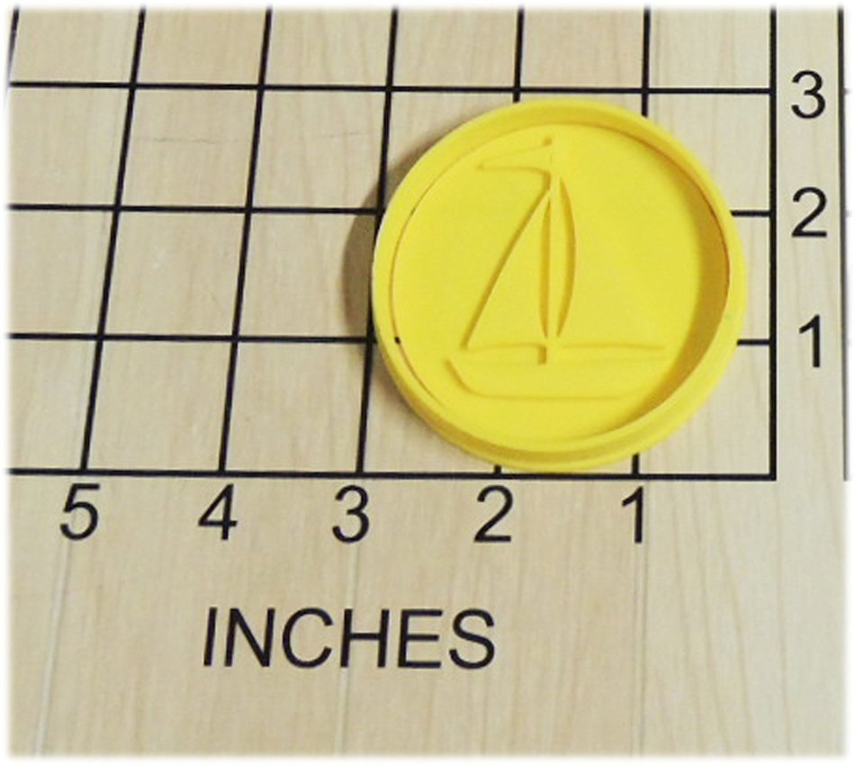 Nautical Sailboat Cookie Cutter and Stamp #1292