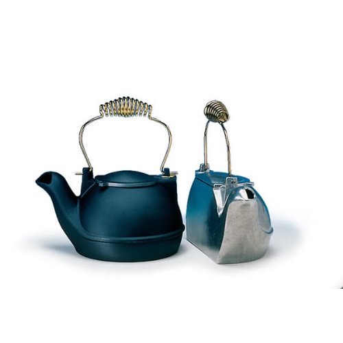 2 Quart Black Half Kettle - Brass Handle, Condar HK-B