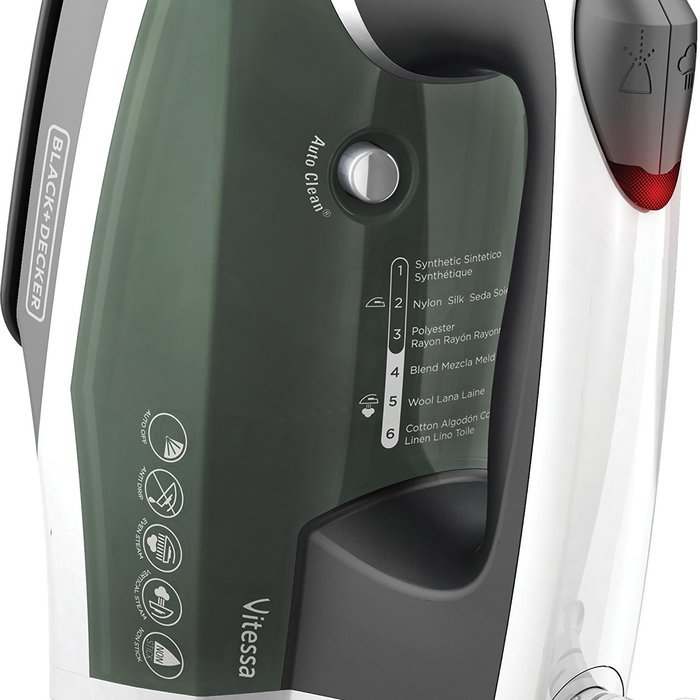 BLACK+DECKER IR2050 Vitessa Advanced Steam Iron with Stainless Steel Dual Position Cord N12