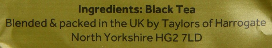 Taylors of Harrogate, Yorkshire Gold, 160-Count, Black Tea Bags N7
