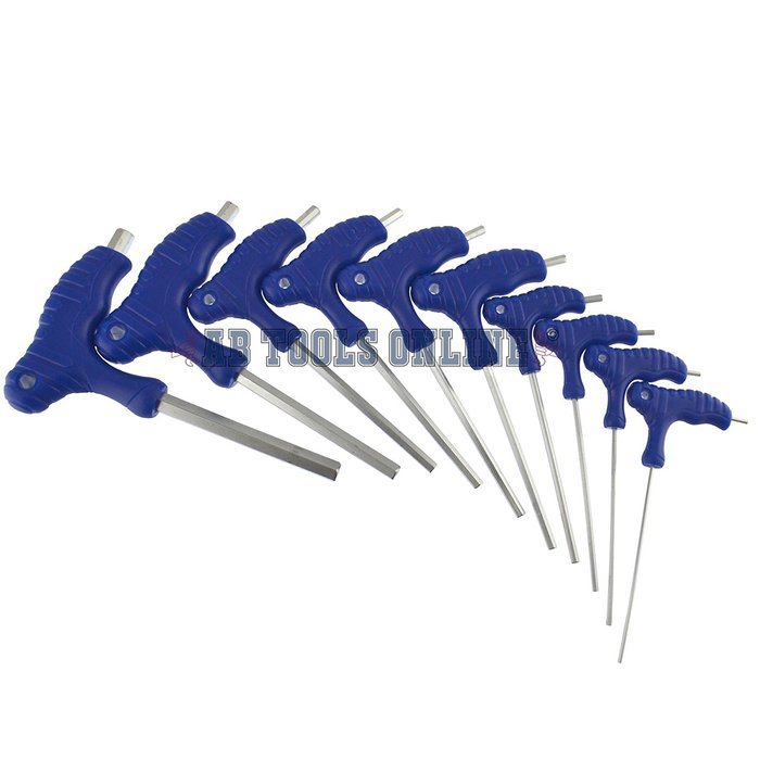 Allen / Hex Key T-Bar / T-Handle Driver Allan Alan Set TE224 by A B Tools N4