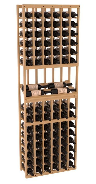 Wine Racks America Ponderosa Pine 6 Column Side Display Kit. 13 Stains to Choose From! N4