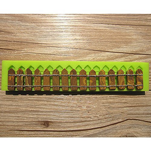 Fence Silicone Fondant Mold Cake Decorating Polymer Clay Mould N9