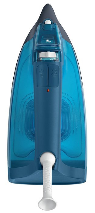 Rowenta DW3180 Steamcare 1600-Watt No Setting No Burning Steam Iron Stainless Steel Soleplate, 350-Hole, Blue N3