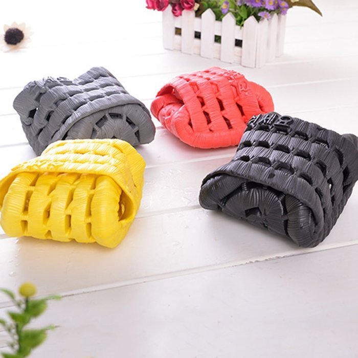 Spritech(TM)Men's PVC Sandal Slipper Comfortable Shower Beach Shoe Slip On Flip Flop Mazarine L N4