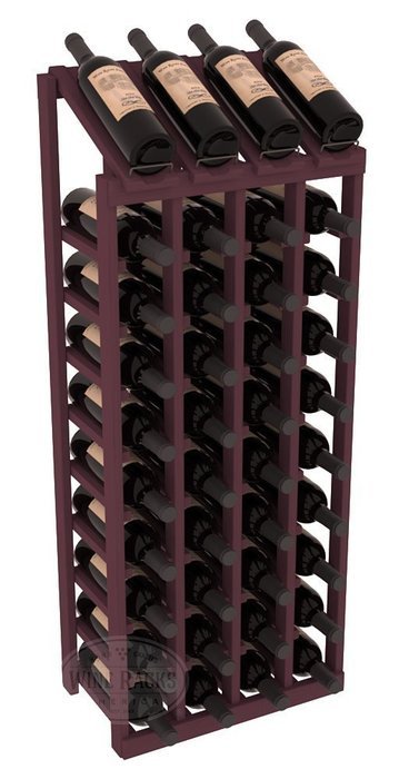Wine Racks America Ponderosa Pine 4 Column 10 Row Display Top Kit. 13 Stains to Choose From! N4