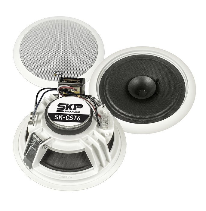 SKP Pro Audio SK-CST6 In-Wall | Ceiling Speaker (60W)