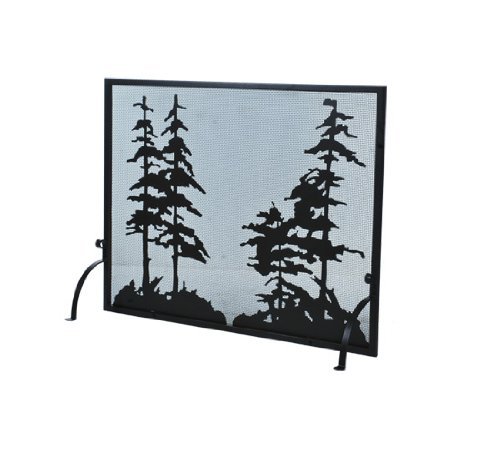 Meyda Tiffany 109441 Tall Pines Fireplace Screen, 50" Width x 38" Height