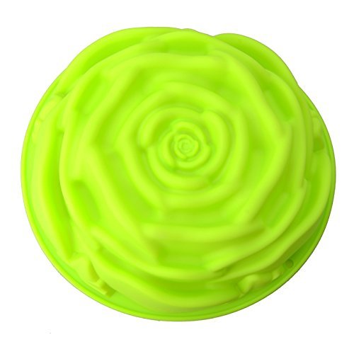 Great Value Practical Rose Shaped Silicone Cake Mold Color Random
