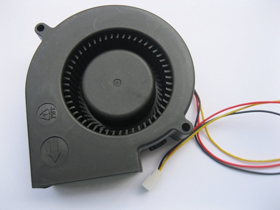 2 pcs Brushless DC Blower Fan 9733S 12V 3 Wires 97x97x33mm Sleeve-bearing Skywalking N2