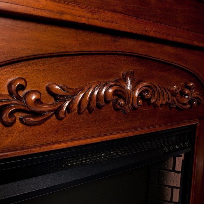 Grandmasters 42" Bookcase Electric Fireplace with Classic brick style interior, offers 6 fixed shelves, Child... N4