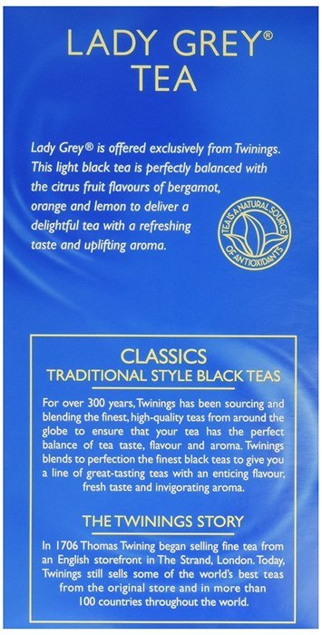 Twinings Lady Grey -- 20 Tea Bags N3