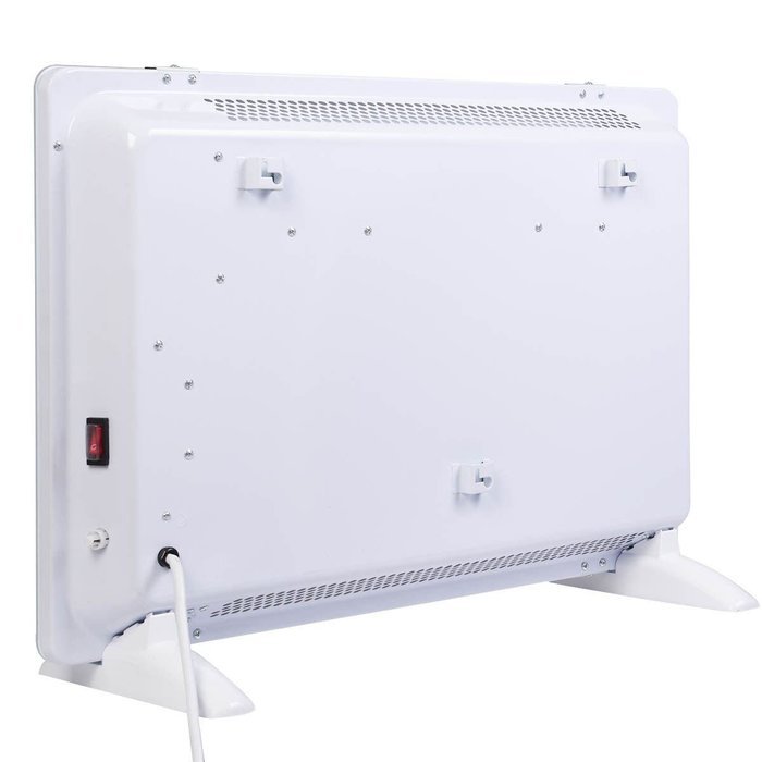 MasterPanel - 1500W LCD Glass Panel Heater Wall Mount Silent Energy Saving Compact White #TP3298 N6