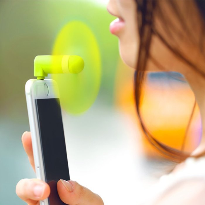 DShop Portable Micro USB and 8 Pin Lightning Mini Phone Fan Dock Handy Cooler Cooling Flexible Personal Mini Fan... N12