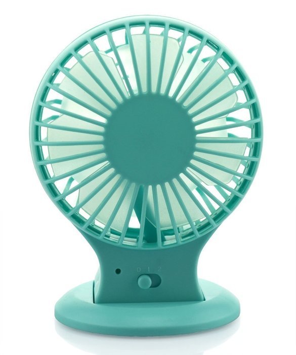 Mini Desktop Fan Double Blade USB Rechargeable (pink) N20
