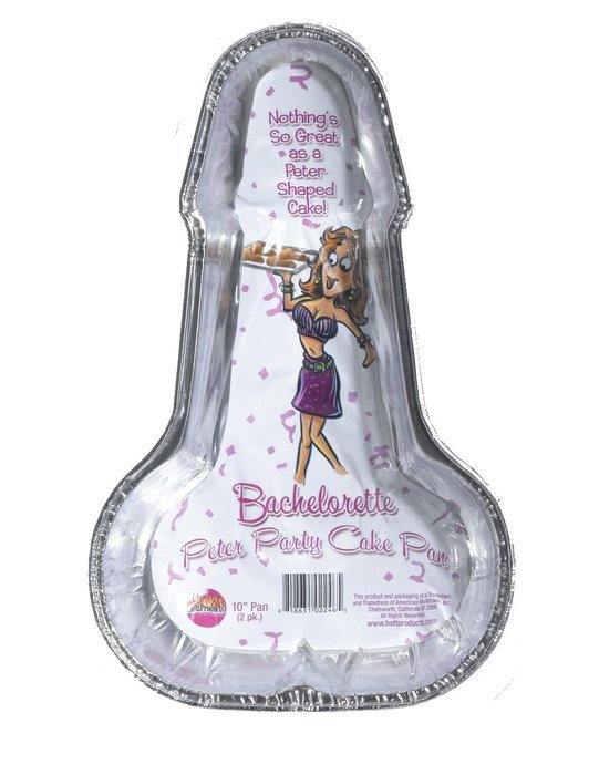 Bachelorette Disposable Peter Party Cake Pan - Large Pack of 2