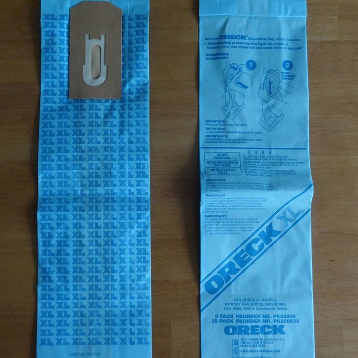 16 Oreck Vacuum Bags XL Upright Commercial NEW LOWERED PRICE PK80009