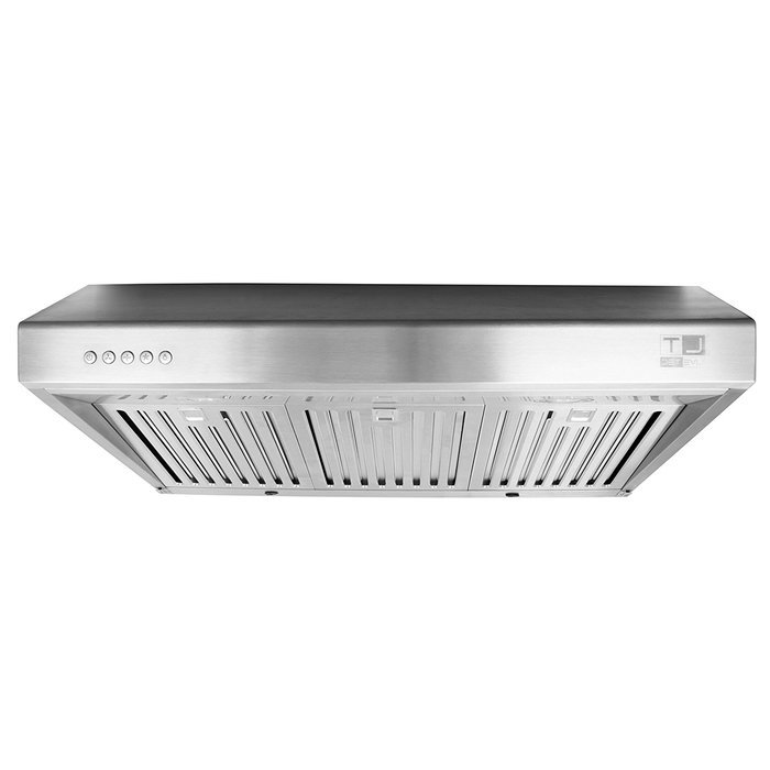 BV Stainless Steel 30" Under Cabinet High Airflow (870 CFM) Ducted Range Hood with LED Lights