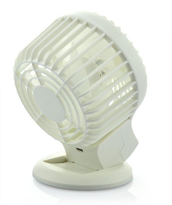 Mini Desktop Fan Double Blade USB Rechargeable (pink) N26