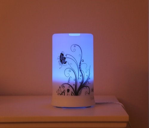 BriteLeafs PureAroma 2-in-1 Ultrasonic Aroma Diffuser Ultrasonic Humidifier - 4 Timer Settings & 6 Color Light... N14