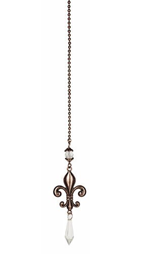 Copper Colored Fleur-de-lis Ceiling Fan Pull - By Ganz
