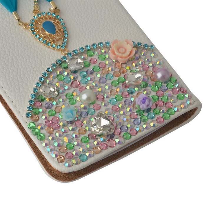 Galaxy S7 Case,Yaheeda [Stand Feature] Bling Sparkle Crystal Wallet Case [Sparkle Plume Feather Chain] Premium... N8