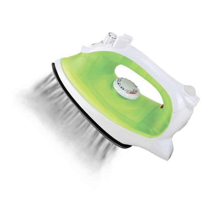 Heaven 2 in 1 Cordless Rechargeable Steam Iron - heats up fast for quick work with a recharging base (Red) N3