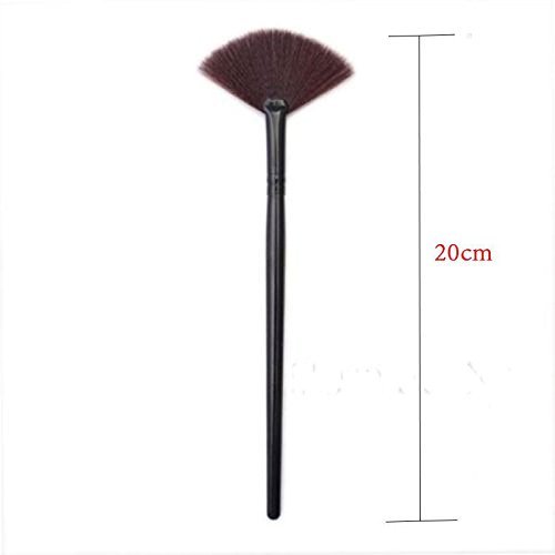 1Pc Highlighter Slim Fan Shape Powder Concealor Blend Foundation Makeup Brush BT N3