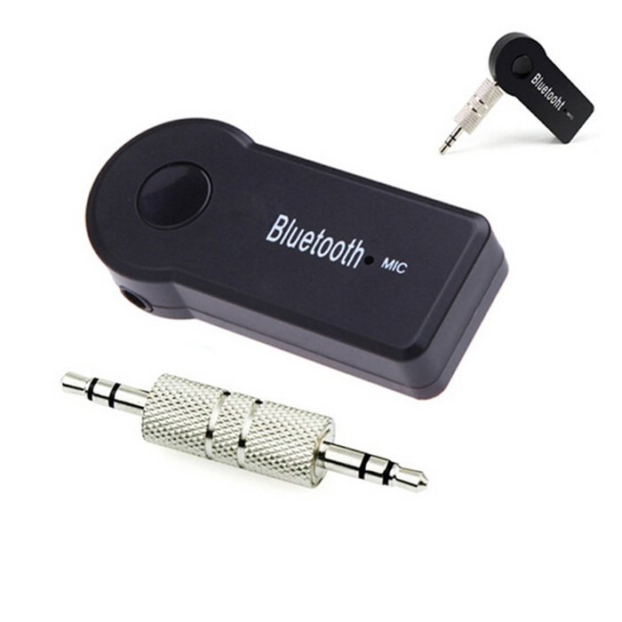 DUFU-Store 3.5mm Bluetooth 3.0 Wireless Audio Receiver Dongle Car Home Speaker black