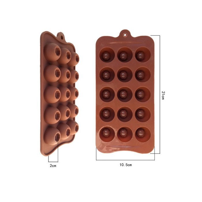 Circle Hole Shape Chocolate Silicone Mold Baking Cake Decoration Mould ...