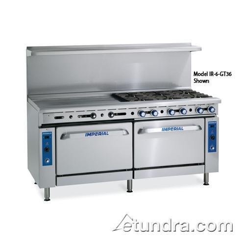 Imperial Commercial Restaurant Range 72" Griddle With 2 Standard Ovens Natural Gas Model Ir-G72