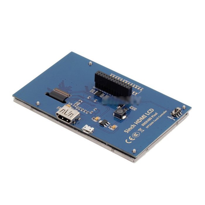 5 inch 800x480 Resistive Touch Screen LCD Display HDMI For Raspberry Pi 2 3 + Frame