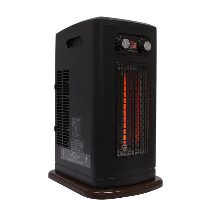 Walcut Luxury Deluxe Free Standing 1500W Mechanical Version 3 Infrared Quartz Tube Tower Heater N4