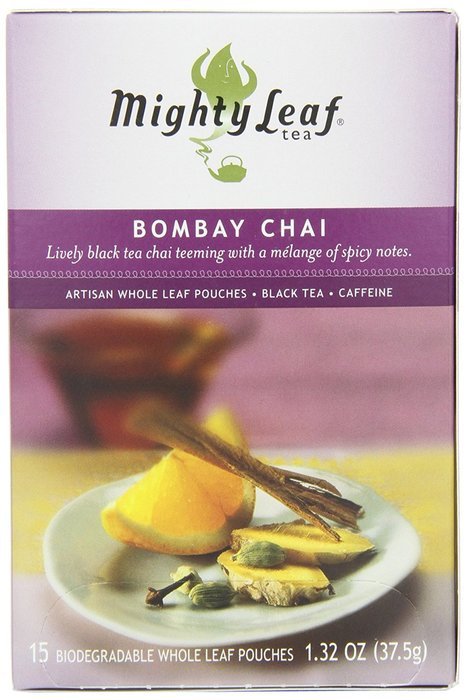 Mighty Leaf Tea, Bombay Chai, 15-Count Whole Leaf Pouches (Pack of 3) N2