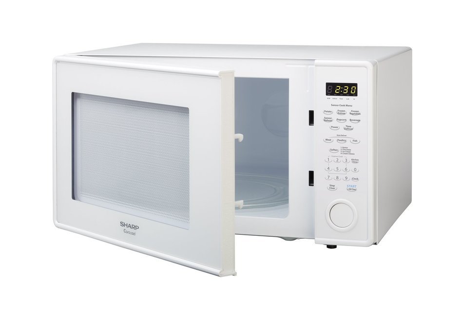 Sharp Countertop Microwave Oven ZR551ZS 1.8 cu. ft. 1100W Stainless Steel with Sensor Cooking N3