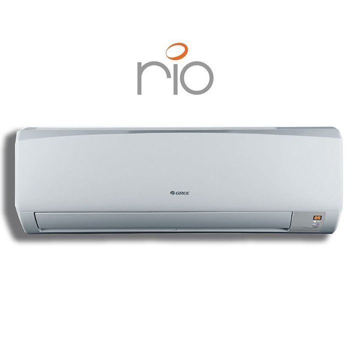 Gree RIO 9,000 BTU Ductless Mini Split Air Conditioner w/ Inverter, Heat Pump, Remote & 15' Lineset (208/230V) N3