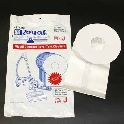 Royal / Dirt Devil Paper Bags 10 Packs Type J Part# 3-041147-001