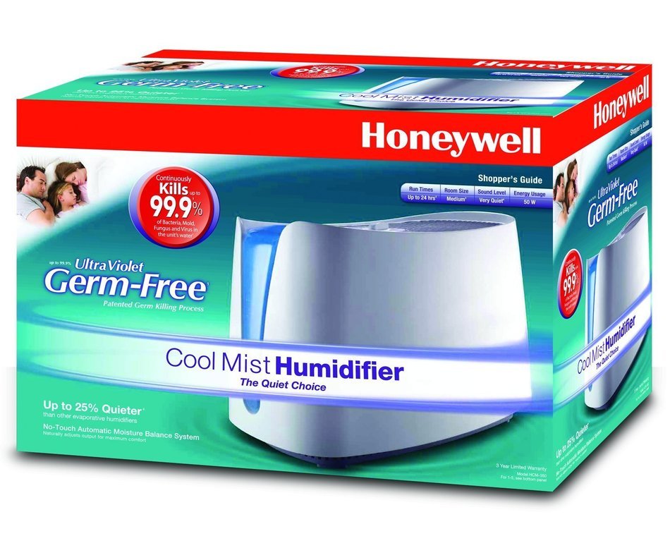 Honeywell HCM350W Germ Free Cool Mist Humidifier, White N3 free image ...