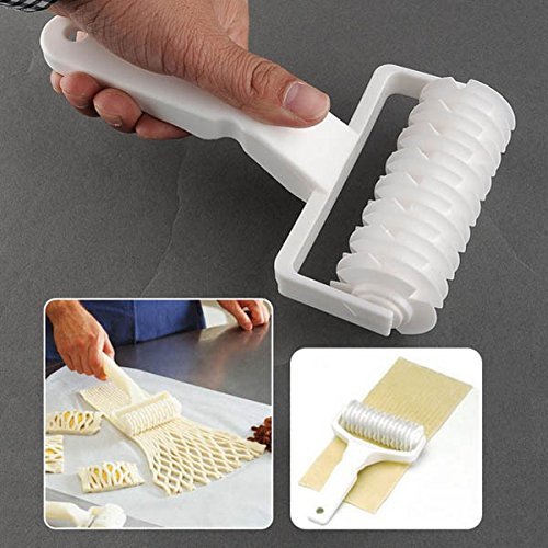 Quality Plastic Baking Tool Cookie Pie Pizza Pastry Lattice Roller Cutter Craft N5