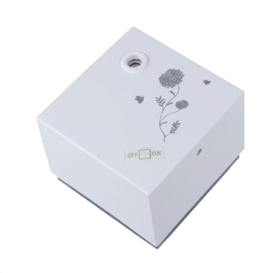 Leewa Square Pattern USB Humidifiers Steam Mist Diffuser - 30ml/h Humidification for Bedroom, Children' room,... N2
