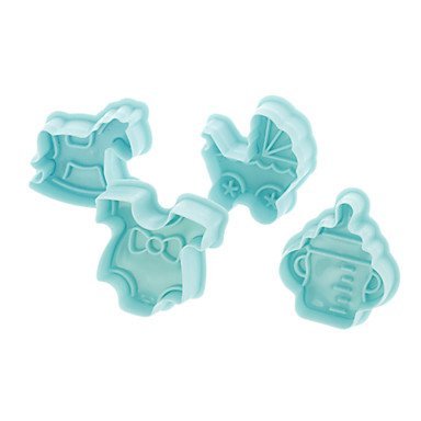 Sher Cookie Cutter Plunger Cutter Pie Crust Mold Biscuit Baby Set (4pcs/set)