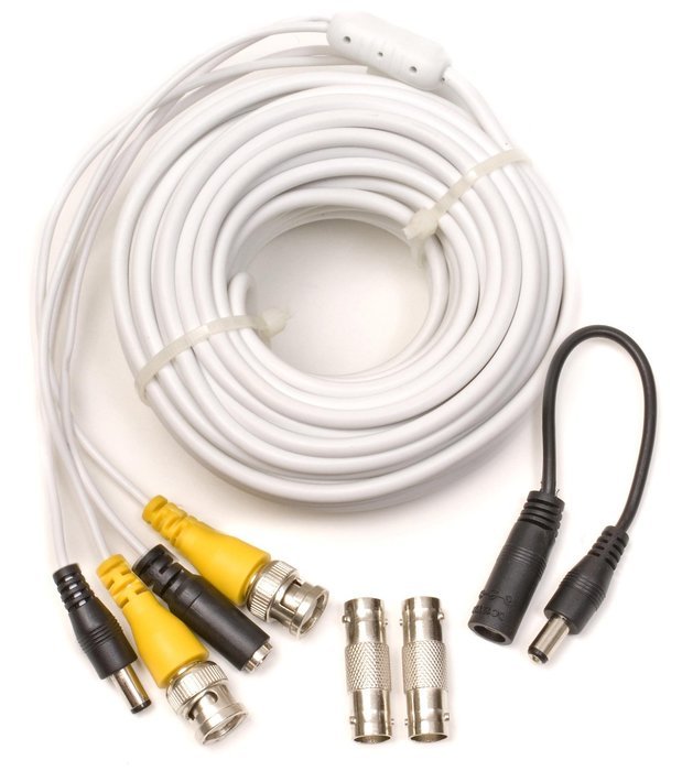 Q-See 60FT BNC Video & Power Cable with 2 Female Connectors