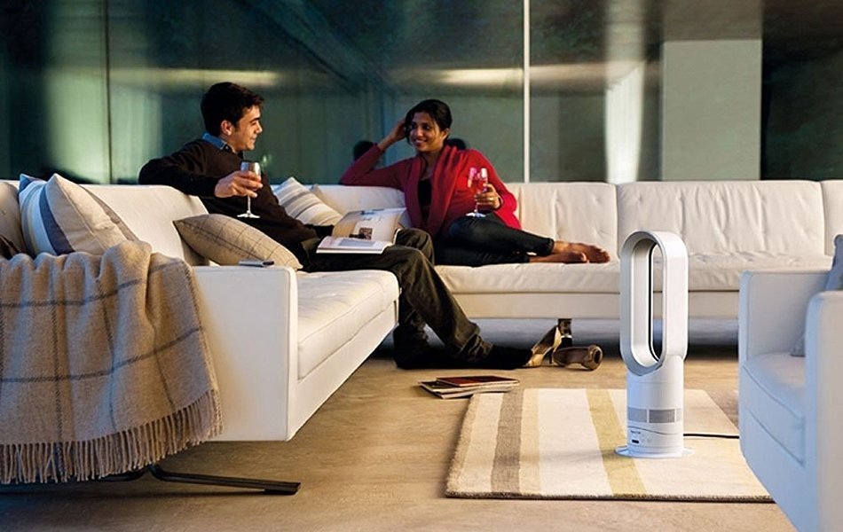 Dyson AM04 Hot + Cool Heater/Table Fan, Blue N3