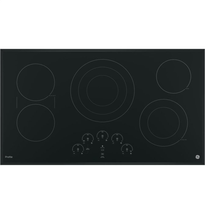 GE Profile Series 36" Black Electric Cooktop