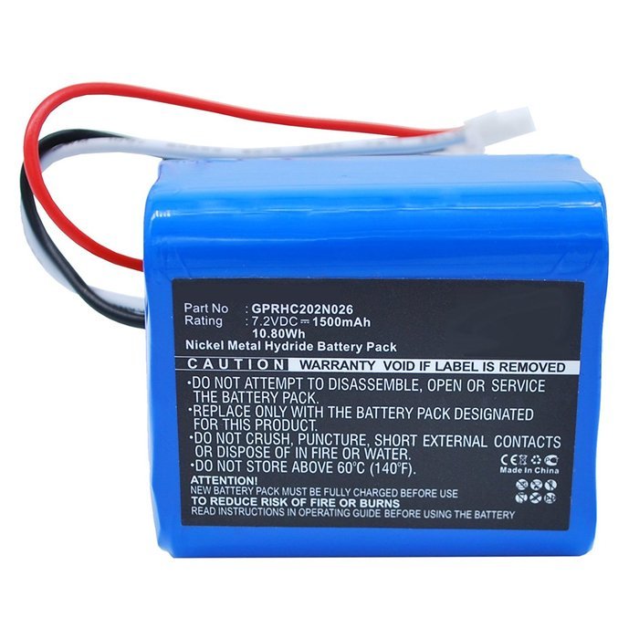 Exell EBVB-134 Ni-MH 7.2V Battery Fits iRobot 5200B, Braava 380, 380T, Replaces 4409709, GPRHC202N026, Fits Mint...