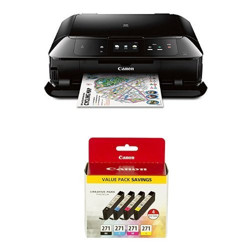 Canon MG7720 Wireless All-In-One Printer with Scanner and Copier: Mobile and Tablet Printing, with Airprint and...