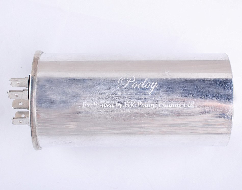 PODOY CBB65 Motor Running Capacitor for Air Conditioner 450VAC SH 40/85/21 50/60Hz 45uF N5