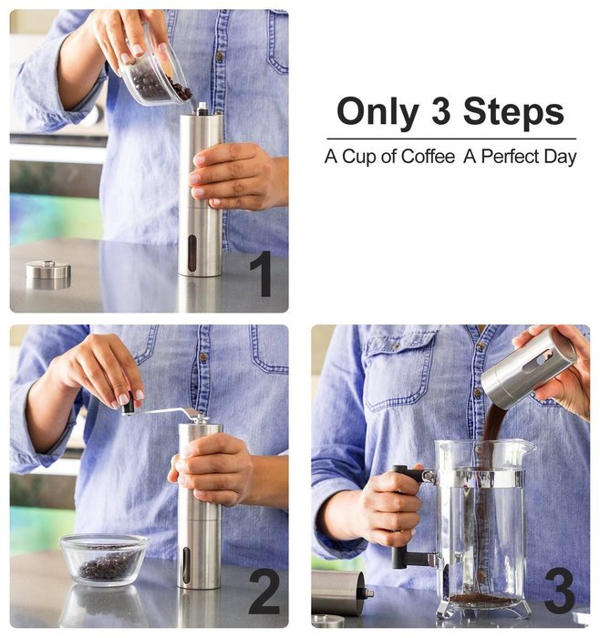 Sino Banyan Manual Coffee Grinder Portable & Fresh