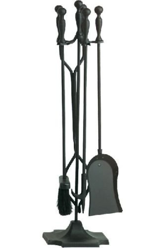 Black 5 Piece Fireset - 30.5 inch