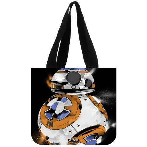 ARTSWOW Star Wars Millenium Falcon Cover Custom Eco Reusable Canvas Tote Bag Shopping Bags (2 Sides) N5